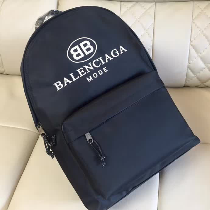 BALENCIAG巴黎世家 2018春夏新款 防水牛津布 雙肩包 黑82155-1#  BL1201